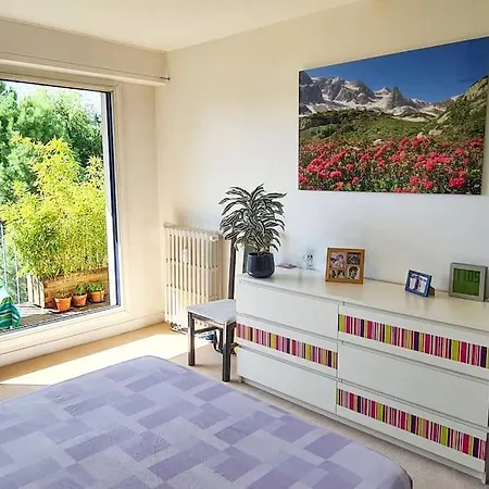 דירה 3 Apartment, 90 Sqm, Quiet, 25 Min From Paris *
